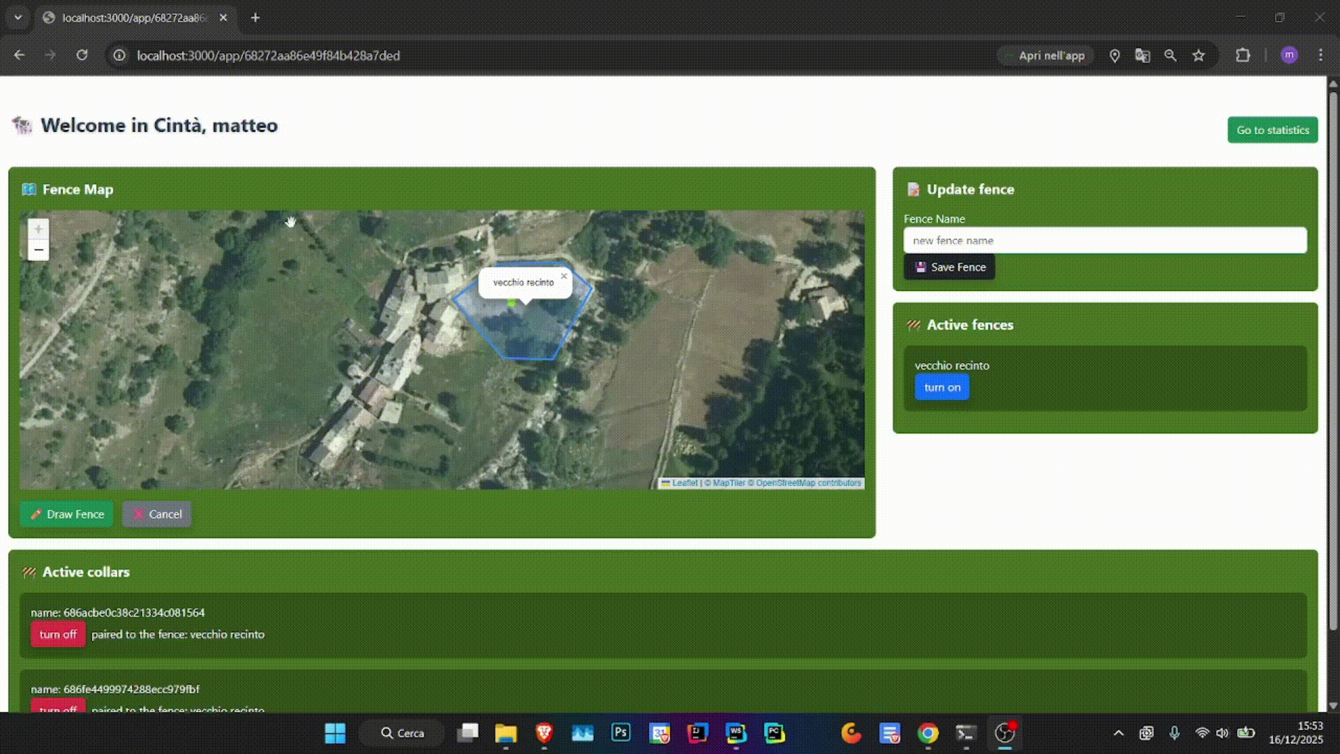 Funzionamento dell'app